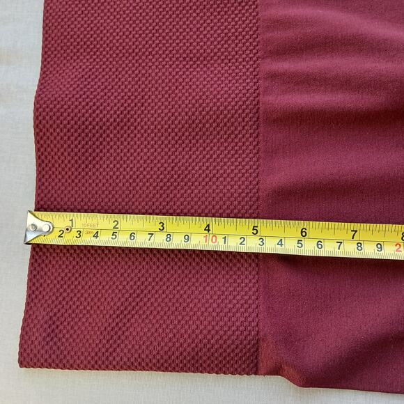 S/M Miz Seamless High Waist Burgundy Wine Leggings Small Medium Callie Zenana - Picture 9 of 11